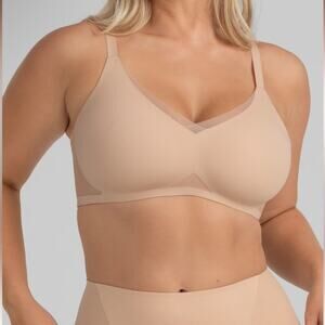 HONEYLOVE Crossover tan padded wireless bra 2X
